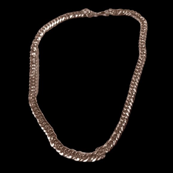 Silver Choker Chain Necklace - Picture 4 of 6